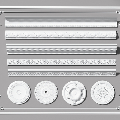 Gypsum line lamp panel carved