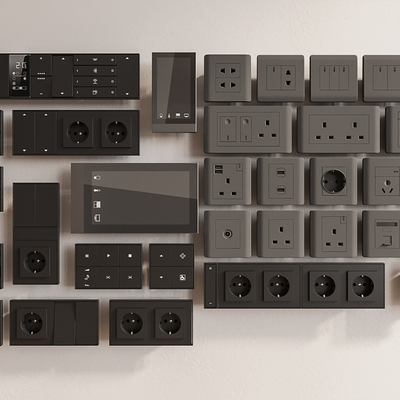 Switch socket panel control panel