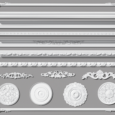 Gypsum line lamp panel carved