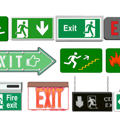 Safety Exit Signs