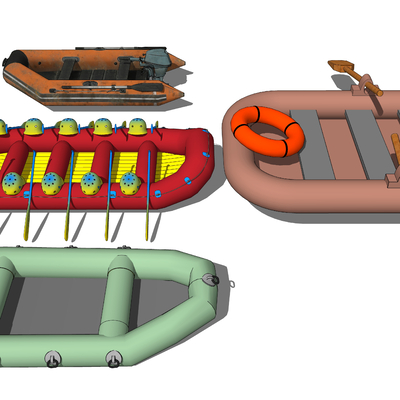 Inflatable Lifeboat Rowing Boat