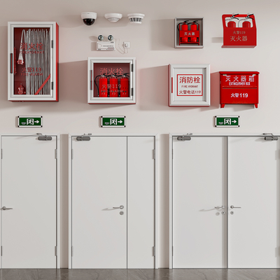 Fire fighting equipment fire door fire extinguisher