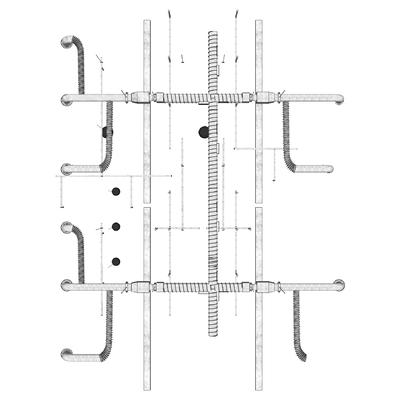 Air conditioning duct sprinkler system bridge ceiling