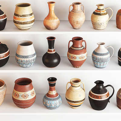 Modern Ceramic Ware Earth Jar Tanks