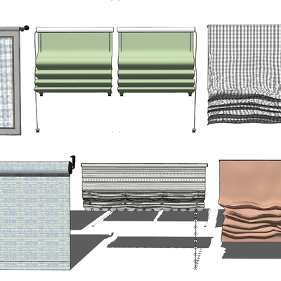 Roller shutters, draw shutters, curtains