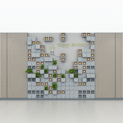 Partition wall plant wall modeling wall