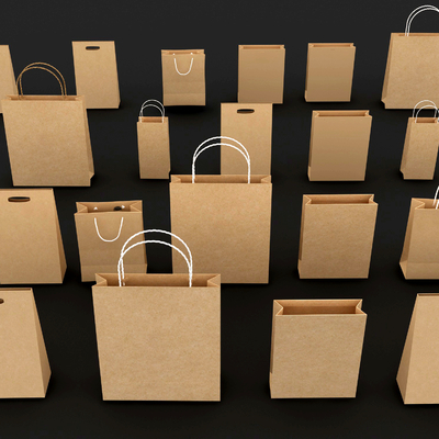 Handbag carton kraft paper packaging box