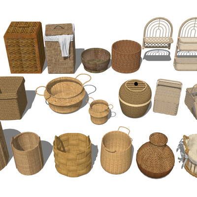 Bamboo storage basket