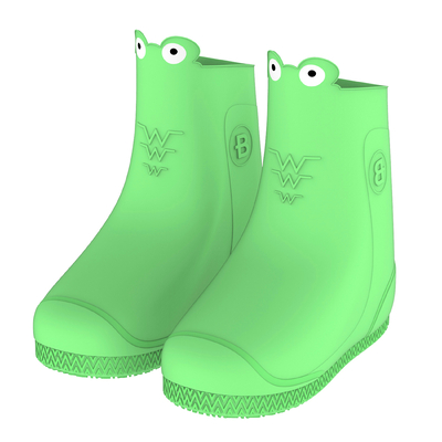 Children's frog rain boots