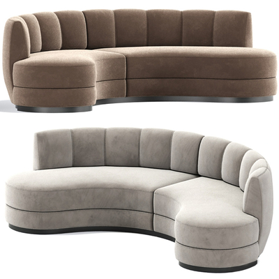 Poliform curved sofa