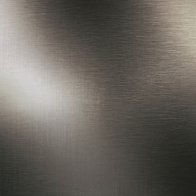 Silver brushed metal
