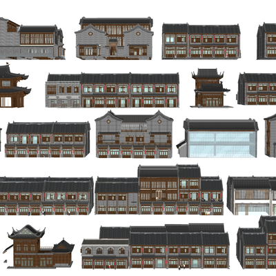 New Chinese-style Village House Ancient Town Architecture