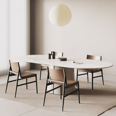 Poliform dining table and chair combination