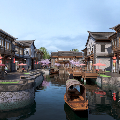 New Chinese-style Ancient Town Architecture