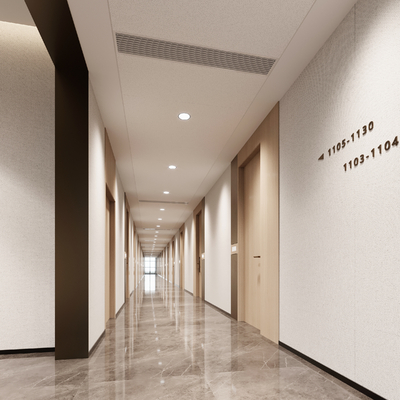 Corporate Averade Office Corridor