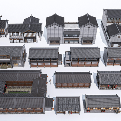 New Chinese-style Country House Homestay Building