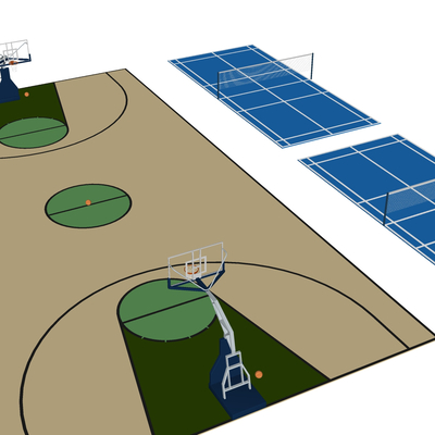 Ball equipment basketball court