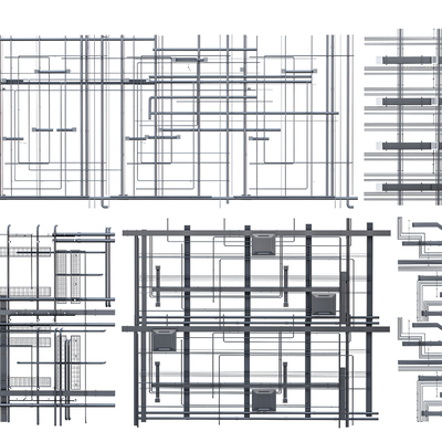 Industrial ceiling ceiling air conditioning duct