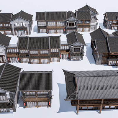 New Chinese-style Country House Homestay Building