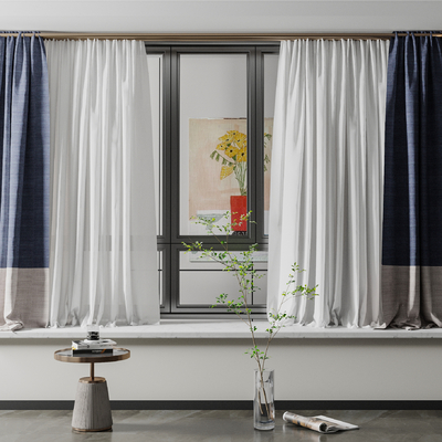 Modern Bay Window Curtain