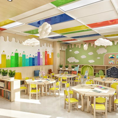 Kindergarten art classroom