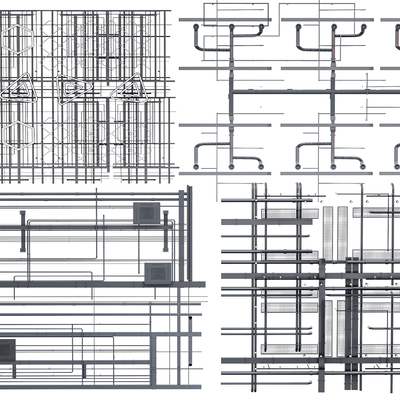 Modern Industrial Ceiling Ceiling Air Conditioning Ducts