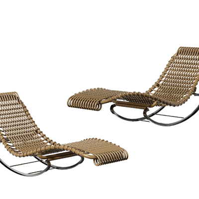 Rattan leisure recliner