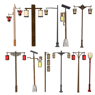 Chinese street lamp lighting