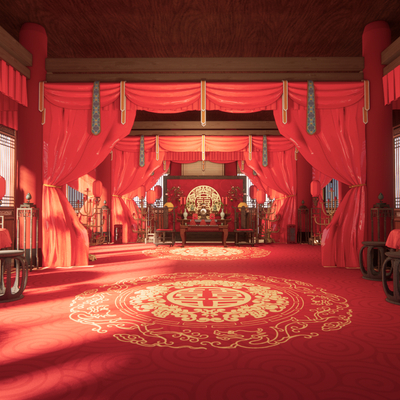 Chinese traditional wedding hall