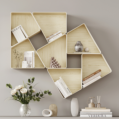 Wall-mounted bookcase bookshelf