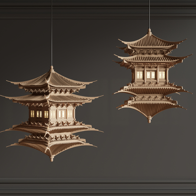 New Chinese Ancient Architecture Hanging Ornaments