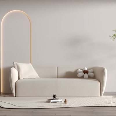 Cream style double sofa