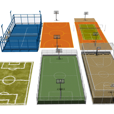 football field basketball court