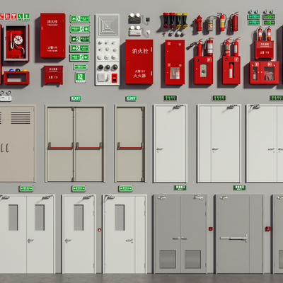 Fire door fire hydrant alarm