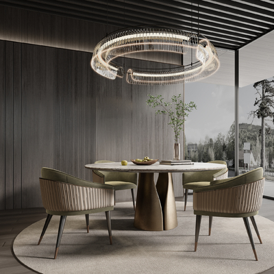 Minotti Dining Table and Chair