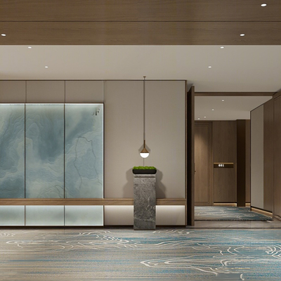 New Chinese Hotel Aisle Hall