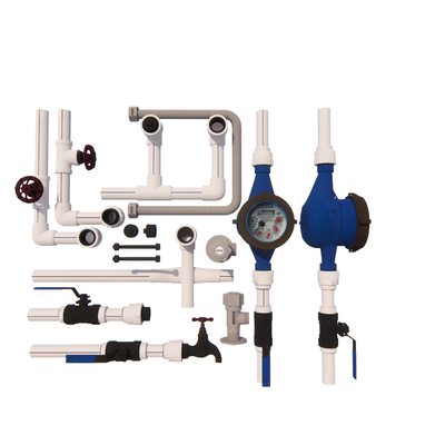 Valve pipe water meter