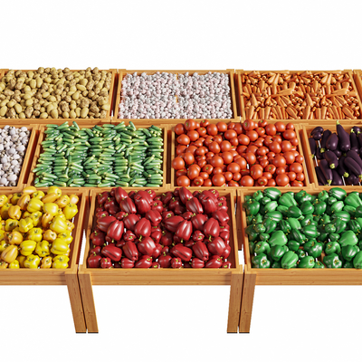 Vegetable and fruit shelf