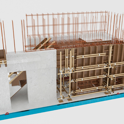 Site scaffold for alignment bolt