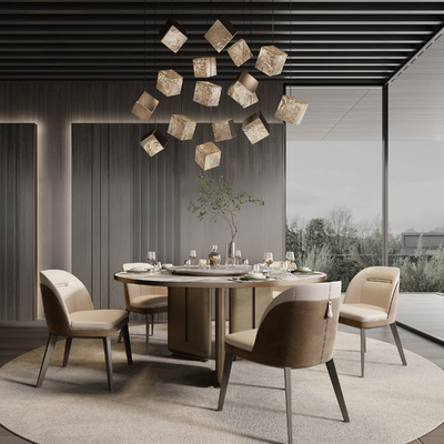 Minotti Miloti Dining Table and Chair