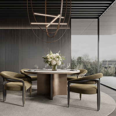 Minotti Miloti Dining Table and Chair