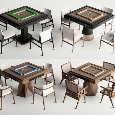 Chess and Card Table Mahjong Table Coffee Table and Chair