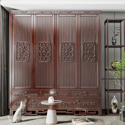 Chinese-style carved wardrobe