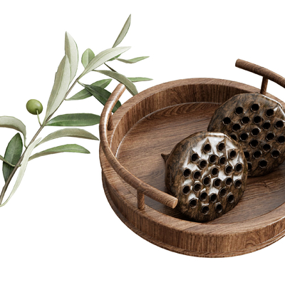 Dry lotus tray tea tray