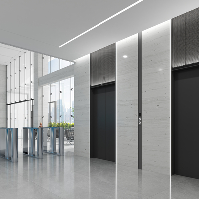 modern elevator hall