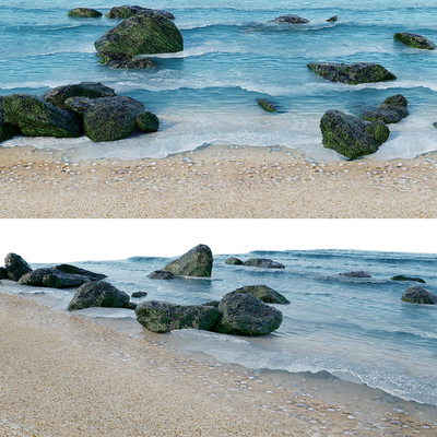 sea beach stone reef