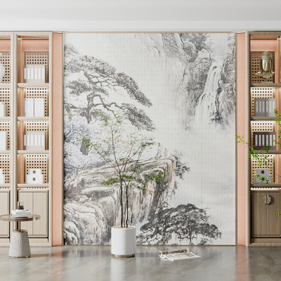 New Chinese Decorative Cabinet Wall