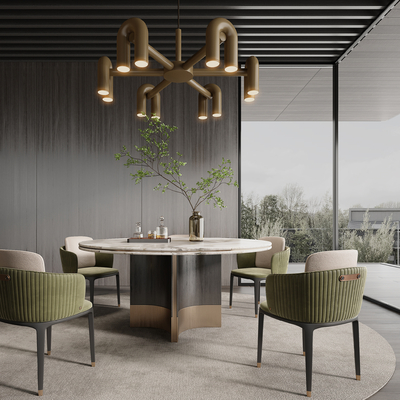 Minotti Miloti Dining Table and Chair