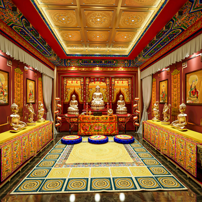 Chinese Temple Buddha Hall