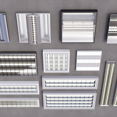 Grille lamp tube panel lamp